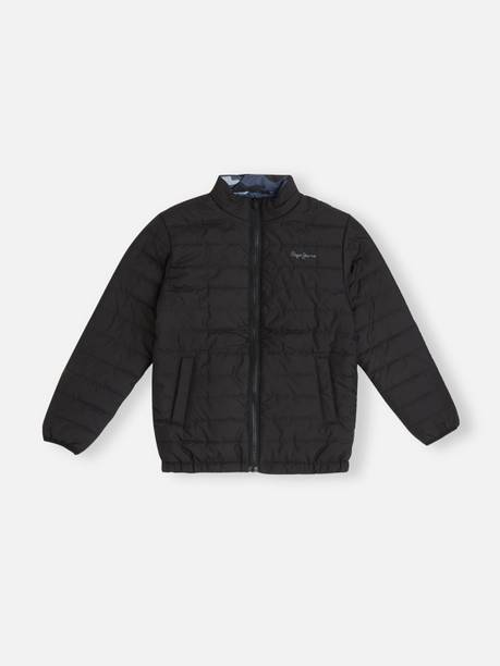 Boys Solid Quilted Jacket