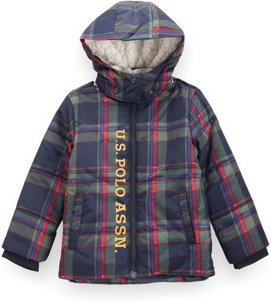 Baby Boys Checkered Puffer Jacket