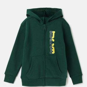 Baby Boys Full Sleeve Printed Hooded Sweatshirt
