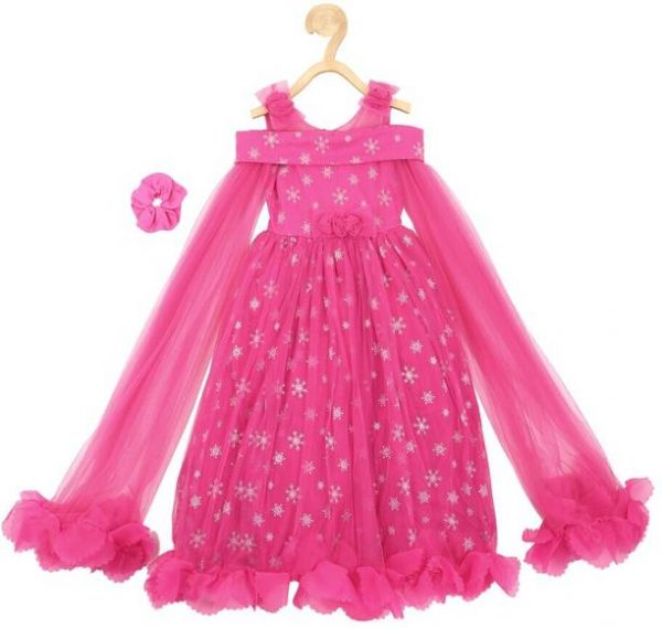 Girls Midi/Knee Length Casual Dress