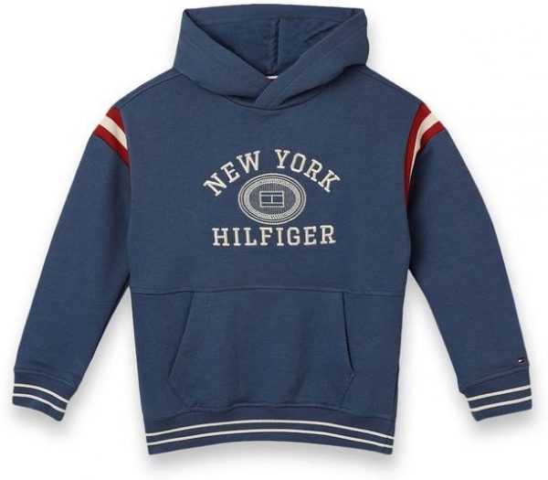 Boys Full Sleeve Printed Hooded Sweatshirt