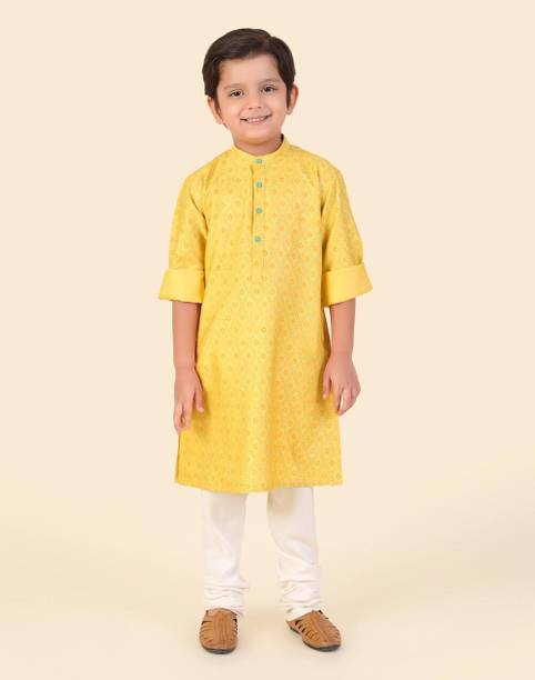 Boys Printed Viscose Rayon A-line Kurta