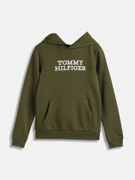 Boys Full Sleeve Printed Hooded Sweatshirt