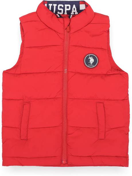 Boys Solid Puffer Jacket
