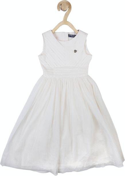 Girls Midi/Knee Length Casual Dress