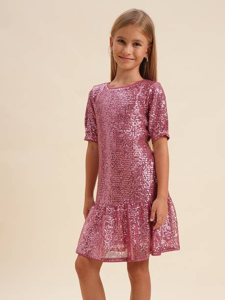 Girls Above Knee Party Dress