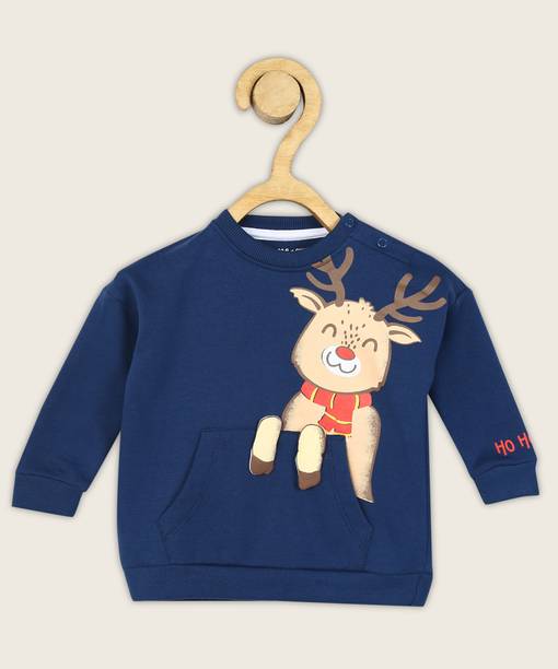 Baby Boys Full Sleeve Graphic Print Sweatshirt