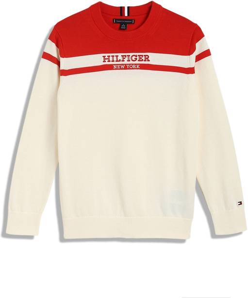 Boys Full Sleeve Color Block Sweatshirt