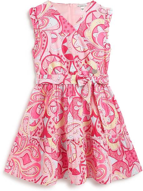 Girls Midi/Knee Length Casual Dress