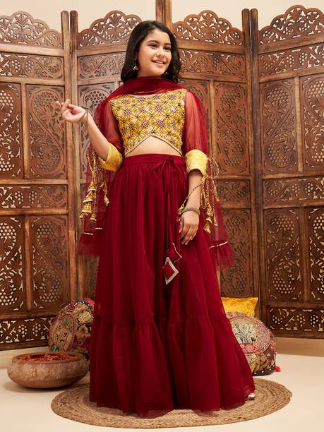 Girls Festive & Party Kurti, Patiala and Dupatta Set