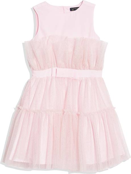 Girls Midi/Knee Length Casual Dress
