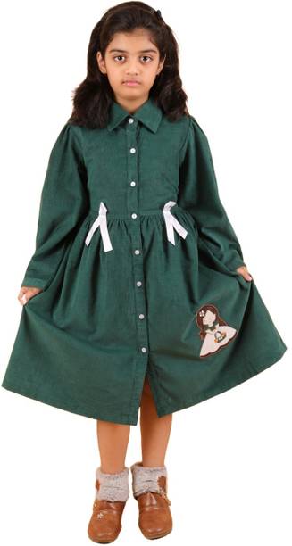 Girls Below Knee Casual Dress