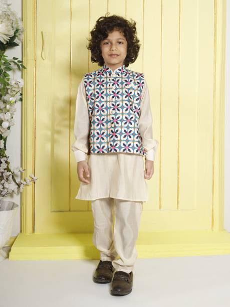 Boys Festive & Party Kurta & Waistcoat Set