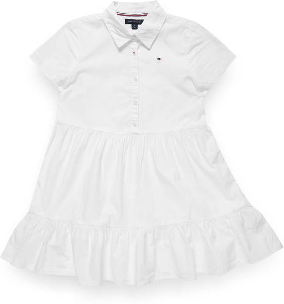 Girls Midi/Knee Length Casual Dress