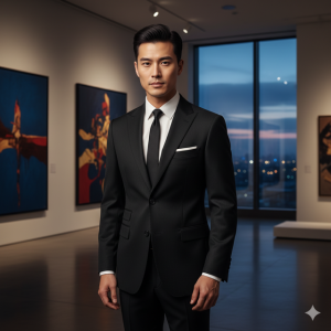 Black Premium Wool Blazer