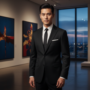 Black Premium Wool Blazer