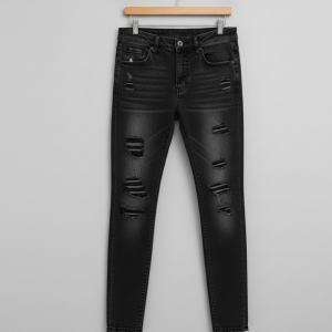 Black Ripped Distressed Jeans