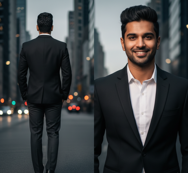 Black Slim Fit Blazer