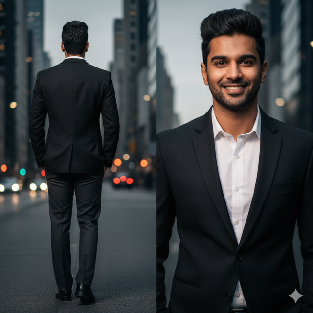 Black Slim Fit Blazer