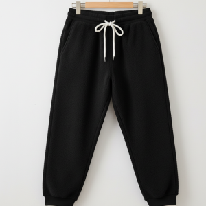 Black Winter Fleece Joggers