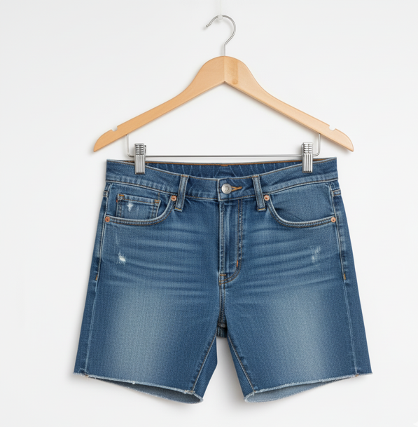 Blue Denim Shorts