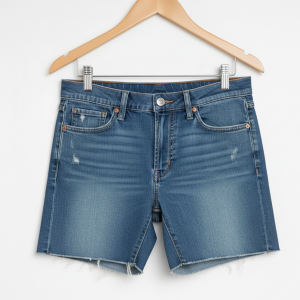 Dark Blue Denim Shorts