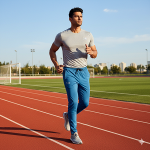 Blue Technical Track Pants