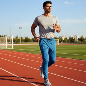 Blue Technical Track Pants