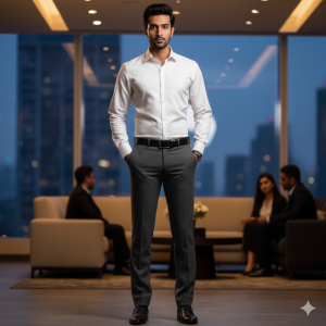 Bright White Formal Dress Shirt