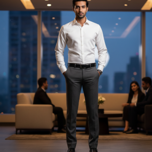 Bright White Formal Dress Shirt