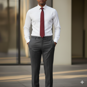 Charcoal Gray Formal Pants