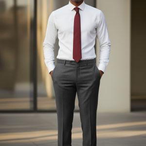 Charcoal Gray Formal Pants