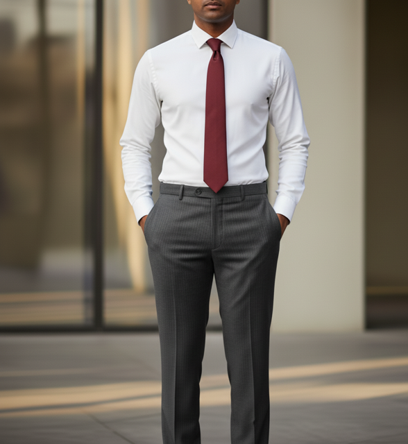 Charcoal Gray Formal Pants