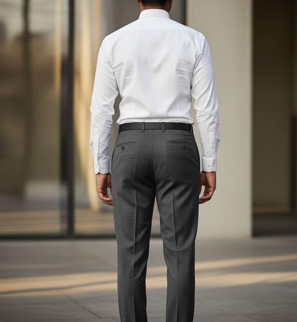 Charcoal Gray Formal Pants - Image 2