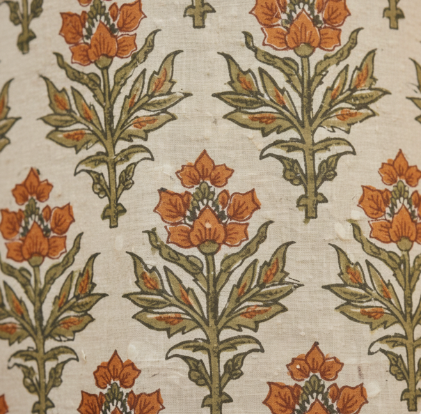 Cream Block Print Kurta Suit - Image 3