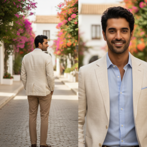 Cream Summer Linen Blazer