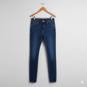Dark Blue High-Rise Skinny Jeans