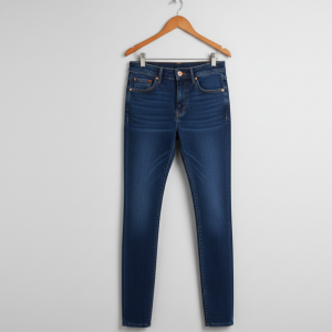 Dark Blue High-Rise Skinny Jeans