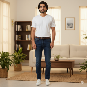 Dark Indigo Straight Fit Jeans