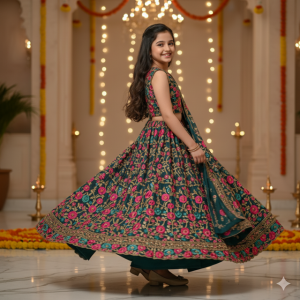 Floral Embroidered Lehenga