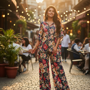 Floral Rayon Co-ord Set