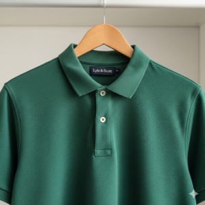 Forest Green Solid Pique Polo