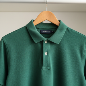 Forest Green Solid Pique Polo