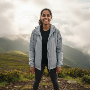 Gray Windcheater Jacket