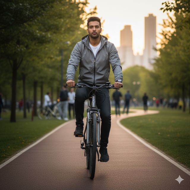 Gray Windcheater Jacket