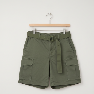 Green Cargo Shorts