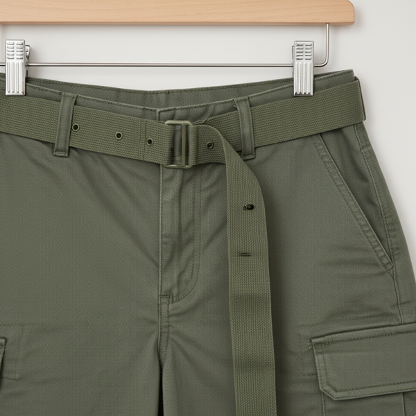Green Cargo Shorts - Image 2