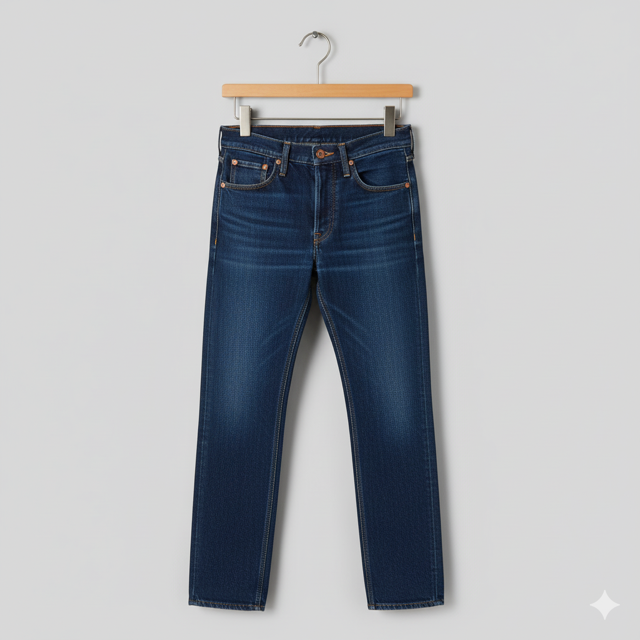 Indigo Straight Cut Jeans