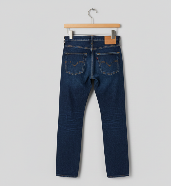 Indigo Straight Cut Jeans - Image 2