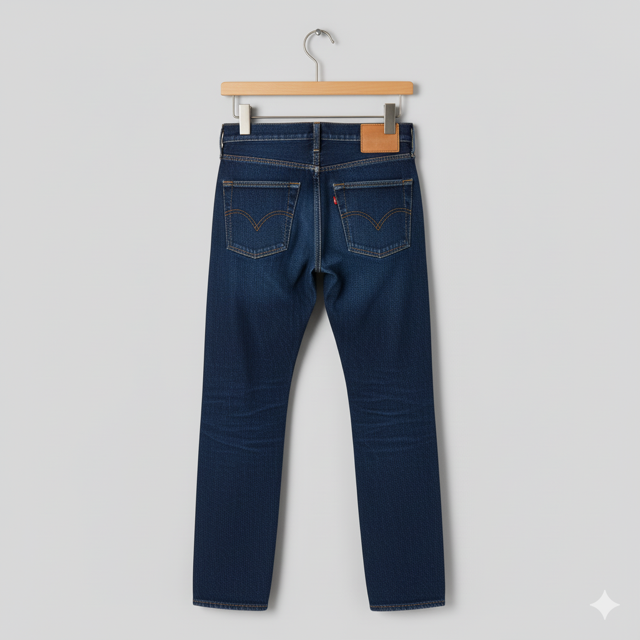 Indigo Straight Cut Jeans - Image 2